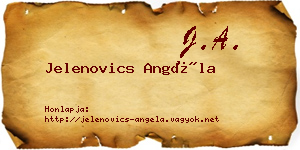 Jelenovics Angéla névjegykártya